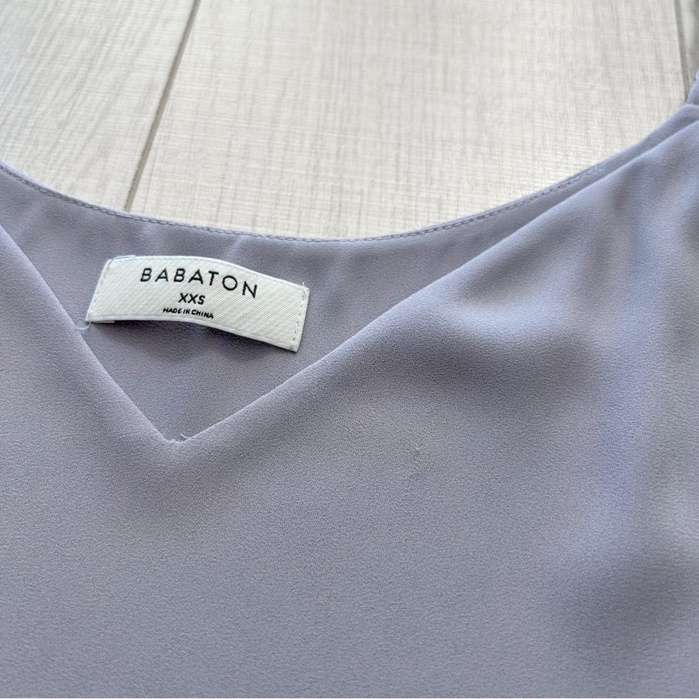 Babaton v-neck purple/grey everly cami blouse - Picture 5 of 7